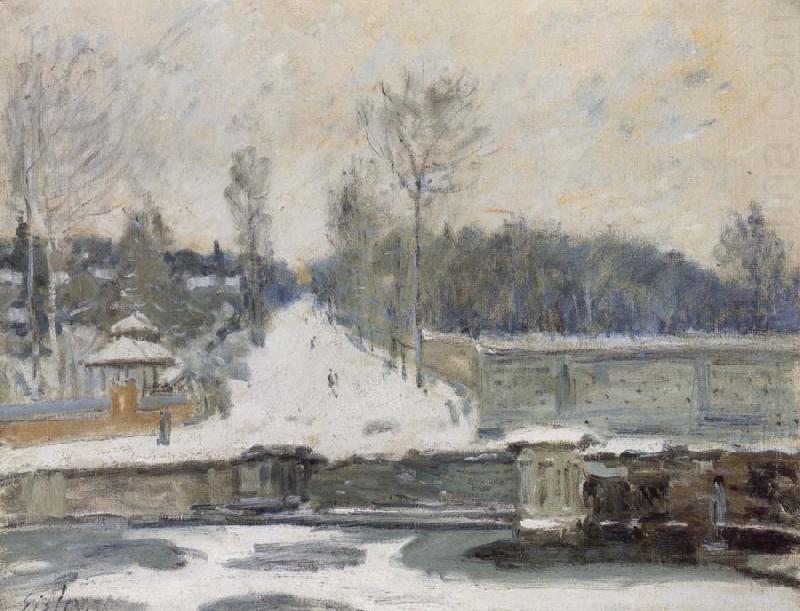 The Watering Place at Marly le Roi, Alfred Sisley
